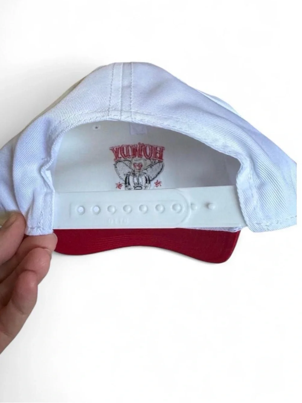 Custom Disney Minnie Mouse Cowboy Hat | White and Red | Adjustable